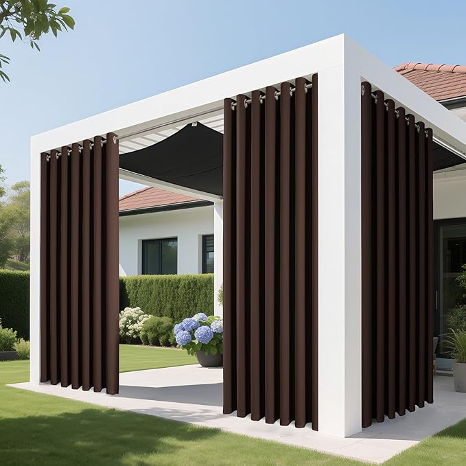 Joydeco Blackout Patio Sliding Door Curtains 96 Inches Long, Grommet Privacy - Image 4