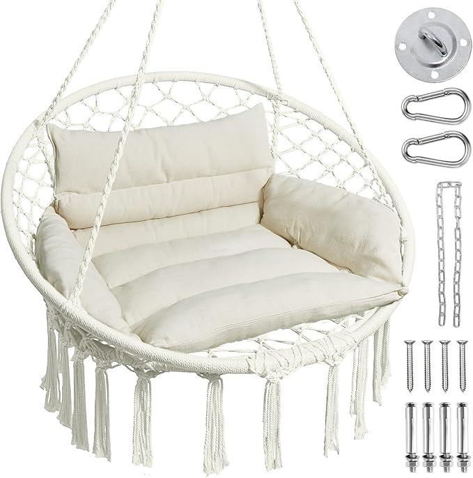 Greenstell Hammock Chair, Macrame Swing Chair by Greenstell