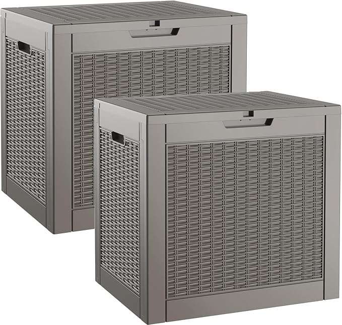 Outdoor Storage Box, Resin Deck Boxes Indoor and outdoor, Waterproof Storage by NBYSGO