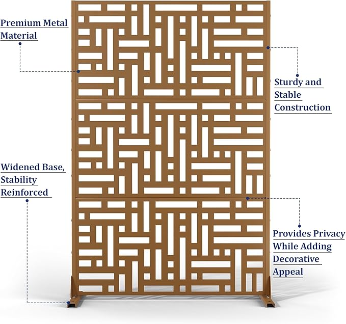 Outdoor Privacy Screen, Freestanding Privacy Fence Panels - Image 4