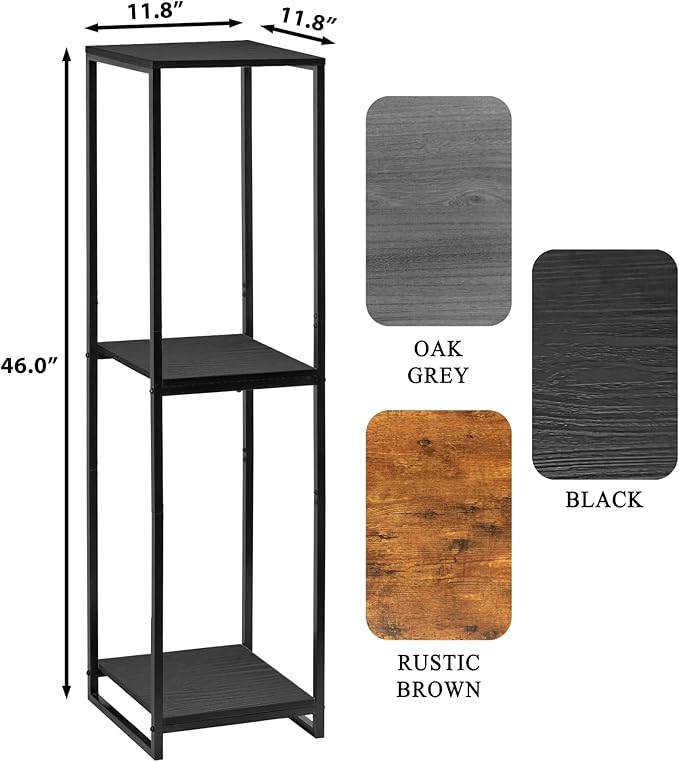 46" Tall Plant Stand Indoor, 3-Tier Modern Plant Shelf, Corner Flower Pot - Image 2