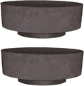 The HC Companies 8 Inch Round Plastic Succulent Capri Bowl Decorative Indoor by TheHCCompanies