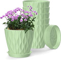 6 Inch Plant Pots, 6 Pack Indoor Flower Pots, Planters by SQKH
