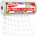 Trellis Netting 5 x 750 ft Heavy Duty Polyester Plant Support Netting White by Aticca