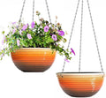 2 Pack Hanging Planters for Indoor Outdoor Plants, 10 Inch Hanging Planter by Vanslogreen