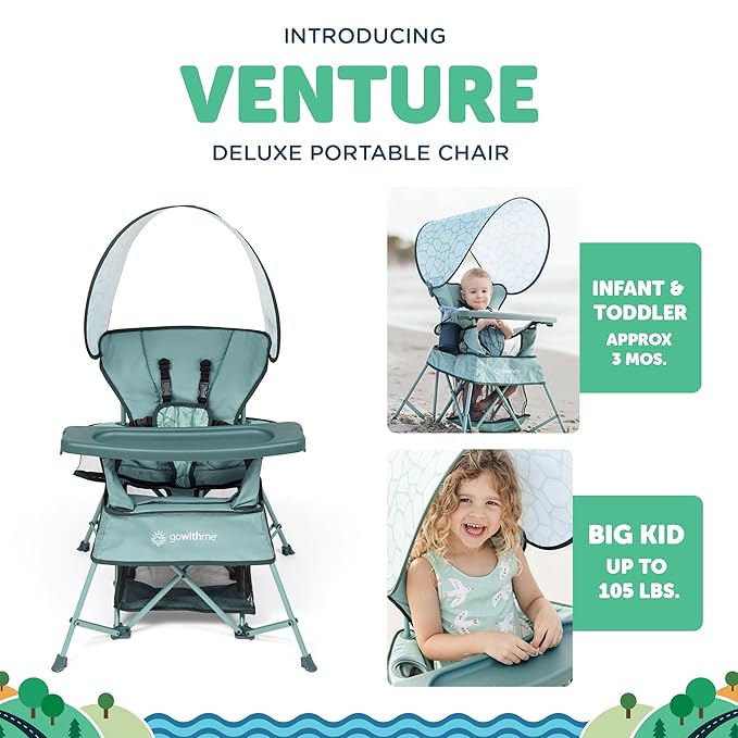 Baby Delight Go with Me Venture Portable Chair | Indoor and Outdoor | Sun - Image 2