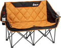 EMERIT Oversized Double Duo Camping Chair Folding Camping Loveseat 2 Person by eMERIT