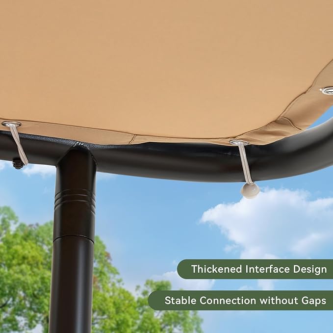 Aoxun 10x6 Lean to Gazebo Outdoor Pergola - Image 7
