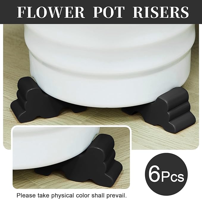 Kigeli 6 Pcs Resin Garden Pot Feet - Image 3