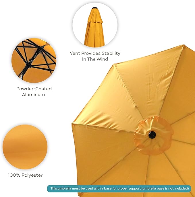 Sunnydaze Outdoor Patio Umbrella - Image 2