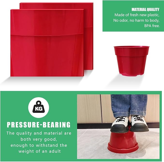 8 inch Plastic Flower Pots - Image 3