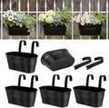 Metal Railing Planters for Outdoor Plants by vensovo