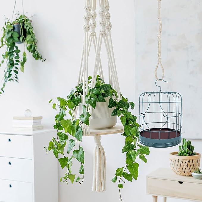 4 Pcs Hanging Plant Extender Macrame Plant Hanger Extender Large Hanging Rope - Image 7