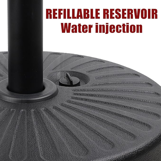 50LBS Round Umbrella Base Water Filled - Image 6