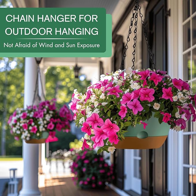 Set of 2-10 Inch Hanging Planters - Image 3