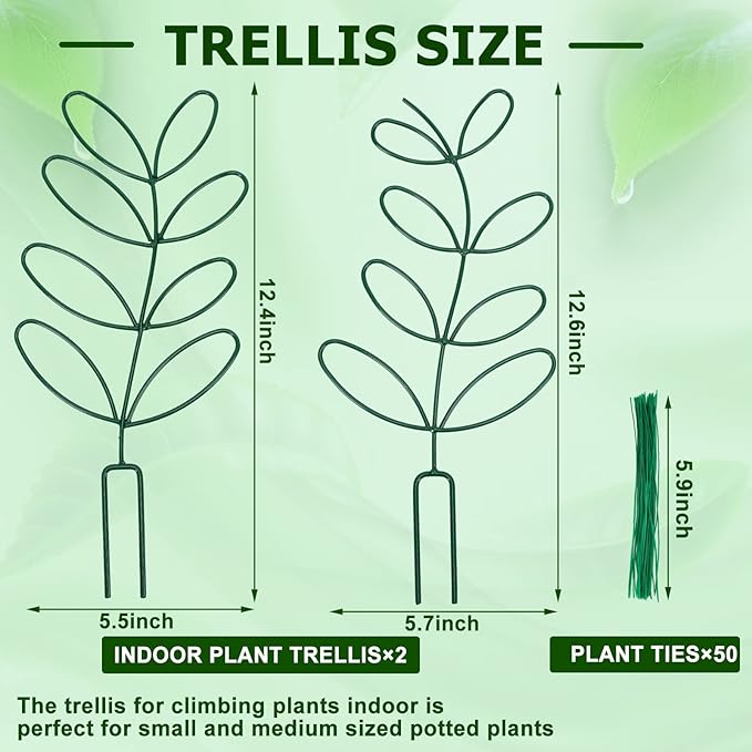 AUGSUN 2 Packs Plant Trellis Garden Trellis Plant Stakes Trellis - Image 2