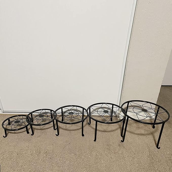 5 Pack Metal Plant Stands, Heavy Duty Potted Holder - Image 5
