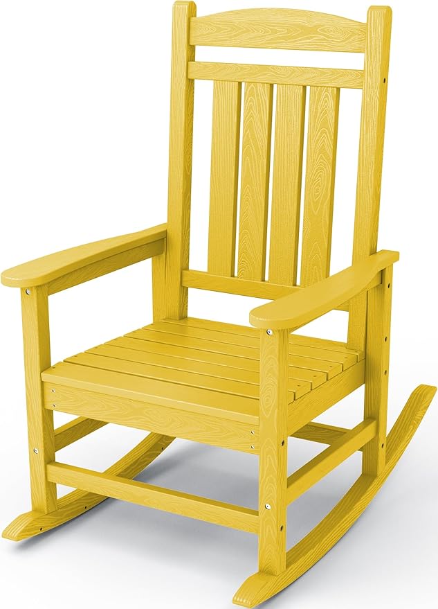 KINGYES HDPE Rocking Chairs Outdoor, Patio Rocking Chairs by KINGYES