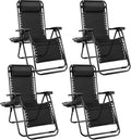 NEWBULIG Zero Gravity Chair Set of 4, Lounge Chair Folding Portable Adjustable by NEWBULIG
