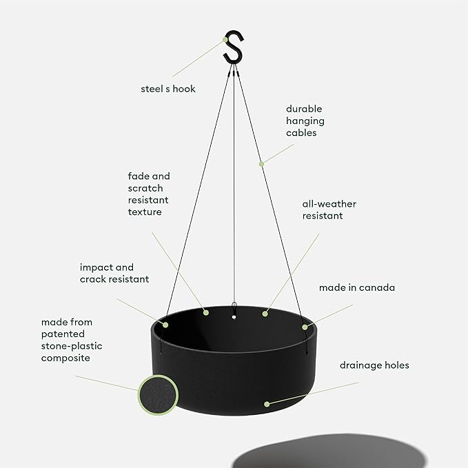 Veradek Mason Series Hanging Kona Planter - Image 2