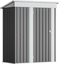 Devoko Outdoor Storage Shed 5 x 3 FT Lockable Metal Garden Shed Steel by DEVOKO