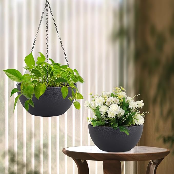 8 inch Small Hanging Planters Plant Pots - Image 7