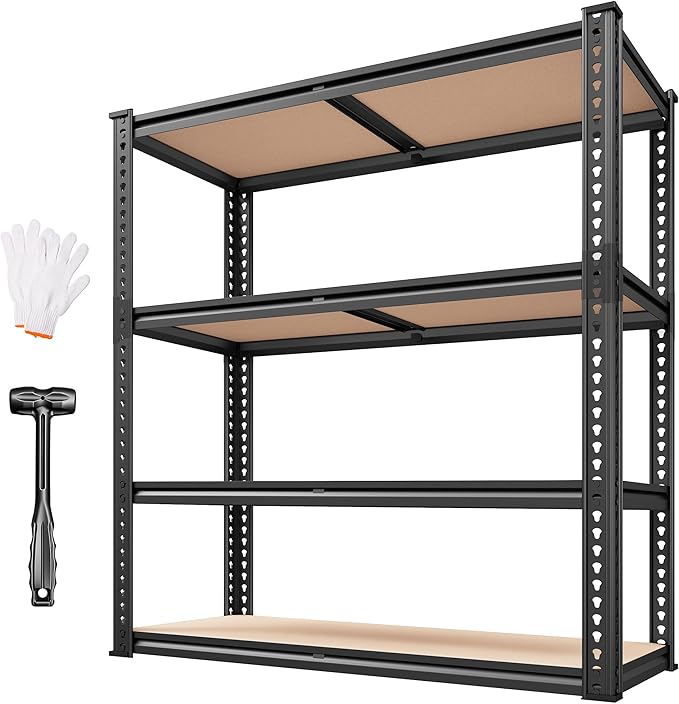 REIBII 40" W Garage Shelving 2000LBS Storage Shelves Adjustable Metal Shelving by REIBII