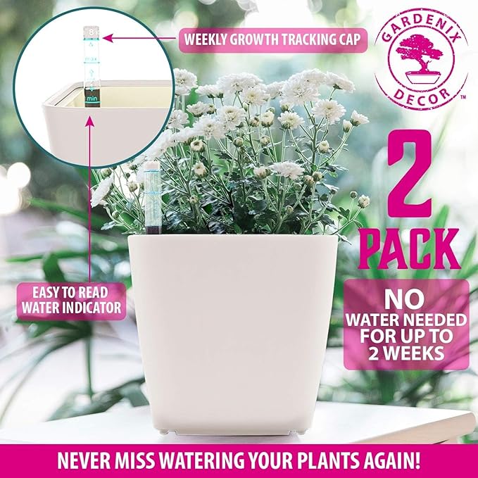 GARDENIX DECOR 5" Self Watering pots - Image 6