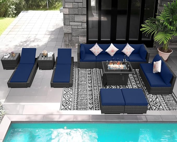 NICESOUL 13 Piece Patio Furniture - Image 2