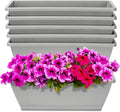 Window Box Planter, 6 Packs 17 Inches Rectangle Planters Box by OSMOFUZE