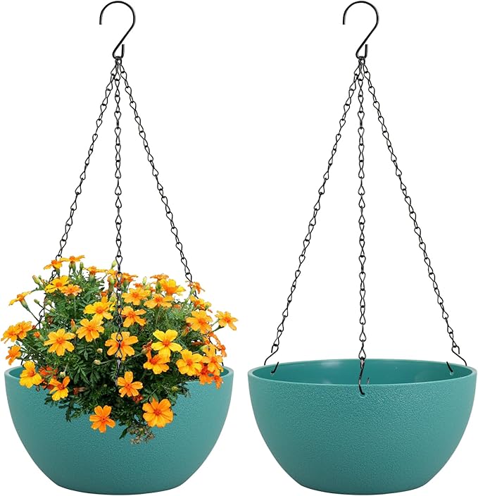 8 inch Small Hanging Planters Plant Pots by Meowell