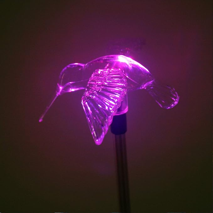 Solar Powered Outdoor Garden LED Light Color Charging Figurine Stake Landscape - Image 6