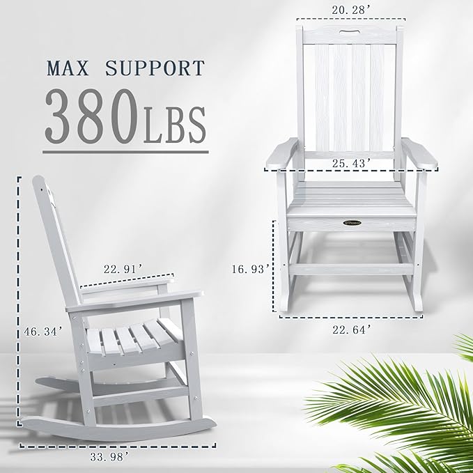Oversized Rocking Chair, Outdoor Rocking Chair - Image 3