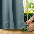 NICETOWN 2 Panels Weighted Blackout Outdoor Curtains by NICETOWN