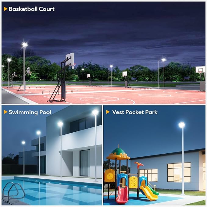 2 Pack LED Flood Lights Outdoor, 50W 5000LM Super Bright Floodlight Outside - Image 7