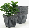 18'' Large Square Planter for Plants by BTPLASTIK