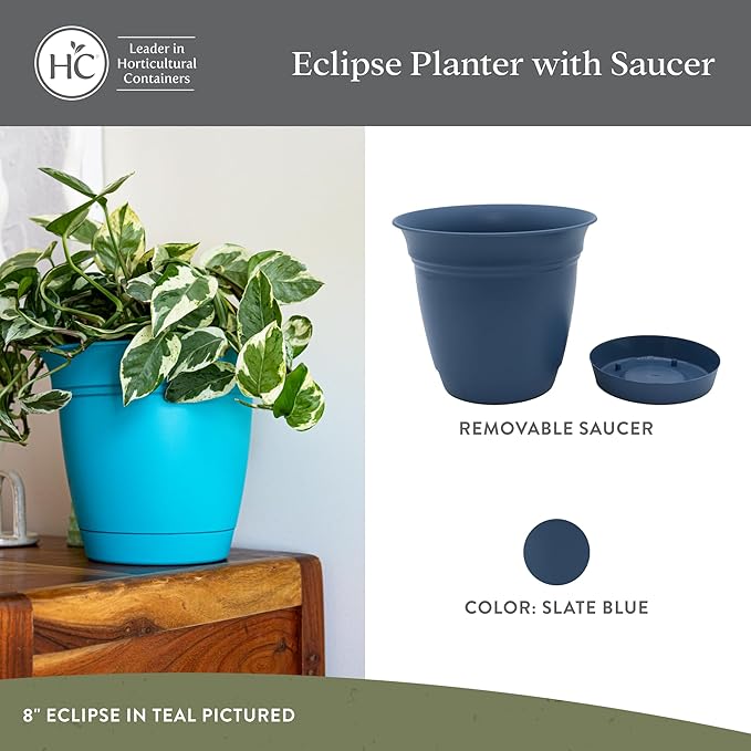 The HC Companies 16 Inch Eclipse Round Planter Pots - Image 2