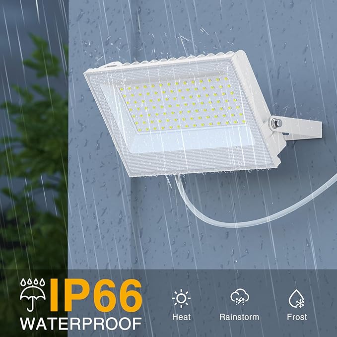 Onforu 120W Flood Lights Outdoor, 12000lm White LED Work Light - Image 5