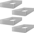 FRIZIONE 4pcs 6x3ft Galvanized Raised Garden Bed Outdoor, Above Ground Garden by FRIZIONE