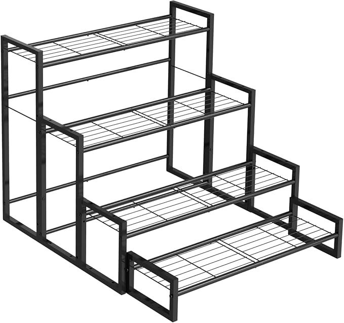 Plant Stand, 4 Tier Stackable Tiered Plant Stand, Scalable Heavy Duty Tall by VyGrow