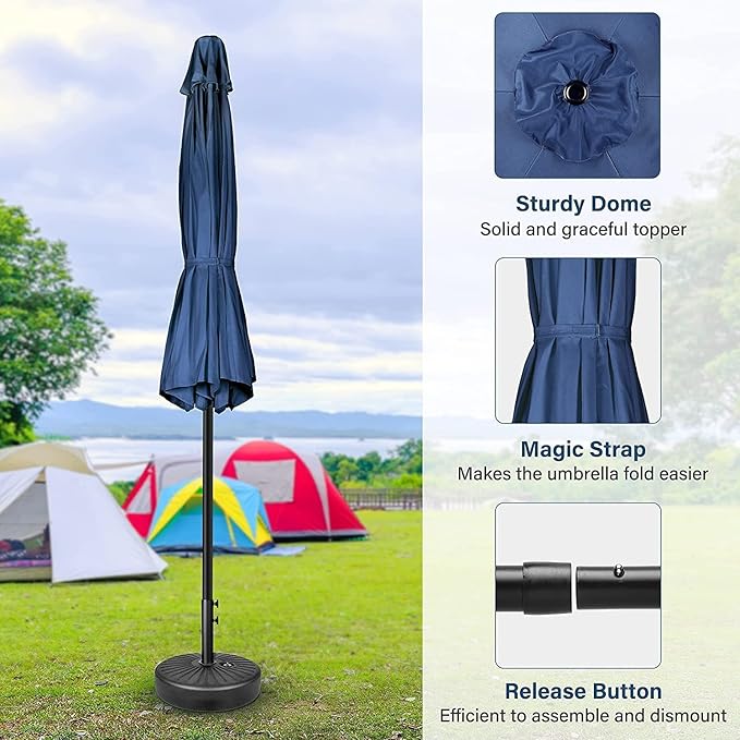 Simple Deluxe 9' Patio Umbrella Outdoor Table Market Yard Umbrella - Image 3