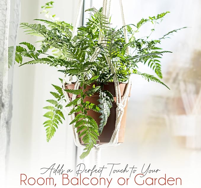 feedee Macrame Plant Hangers for Plants - Image 5