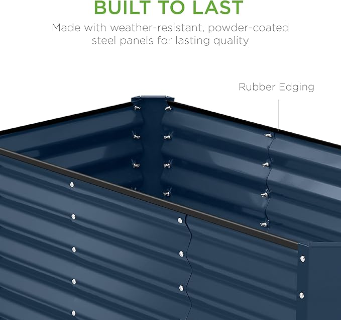 Best Choice Products 4x2x2ft Outdoor Metal Raised Garden Bed, Deep Root Box - Image 7