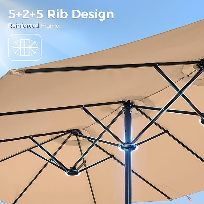 SUPERJARE 13FT Outdoor Umbrella - Image 9