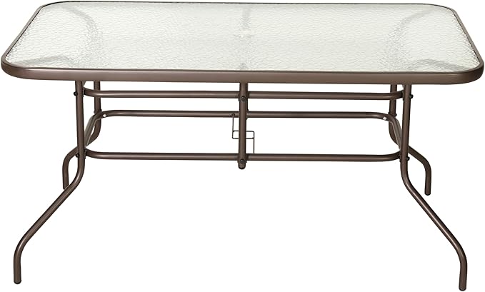 Flash Furniture Tory 31.5" x 55" Rectangular Tempered Glass Metal Table - Image 7