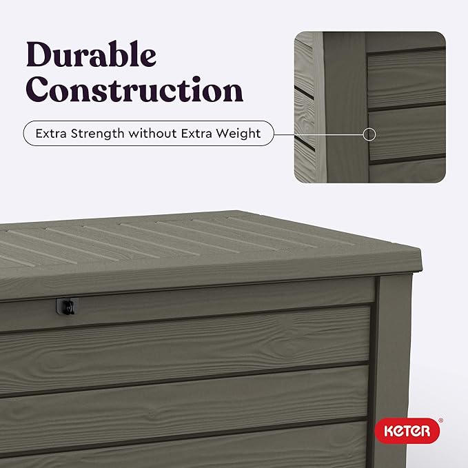 Keter Westwood 150 Gallon Resin Large Outdoor Storage Box - Image 7