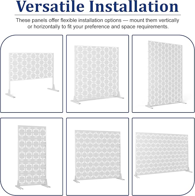 Outdoor Privacy Screen, Freestanding Privacy Fence Panels - Image 7