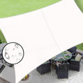 LOVE STORY Rectangle 6'x6' Waterproof Sun Shade Sail Canopy UV Block by LOVESTORY