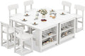 SERWALL 8-Piece HDPE Counter Height Dining Table Sets by SERWALL