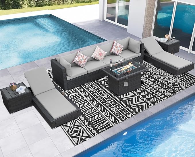 NICESOUL 9 Piece Patio Set - Image 3